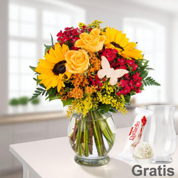 Blumenarrangement_Mamas_Laecheln