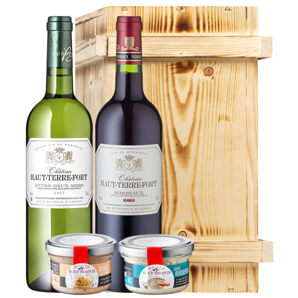 Bordeaux Rot-Weiß: Gourmetset in zwei Farben
