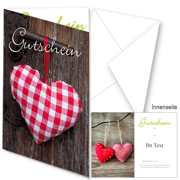 Geschenk-Gutschein „Herz“ 15 EUR