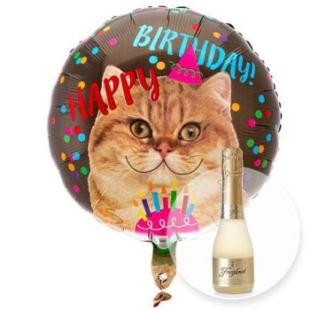 Heliumballon_Happy_Birthday_Cat_mit_Freixenet_Semi_Seco