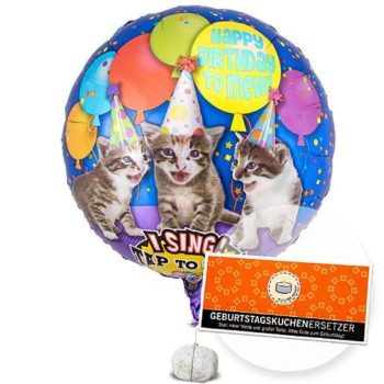 Heliumballon_Tierische_Geburtstagsgruesse_Katzen_mit_Schokolade_Geburtstagskuchenersetzer