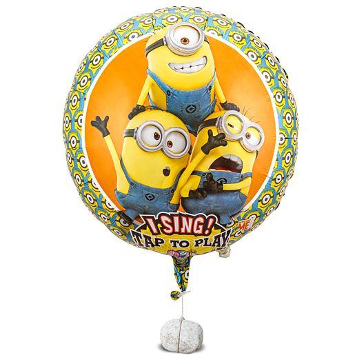 Heliumballon mit singenden Geburtstagsgrüßen lachende Minions
