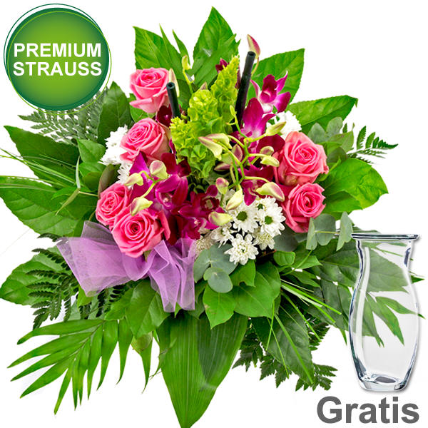 Premium Blumenstrauss Pretoria Mit Kostenloser Vase Blumen Online Bestellen Bundesweit