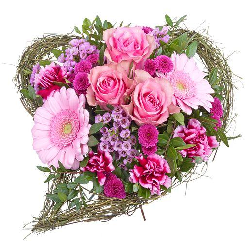 Rosa Blumenstrauß “Von Herzen”