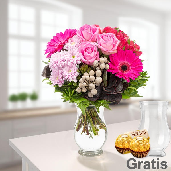 Valentinsgruß “Ambiente” inkl. Vase